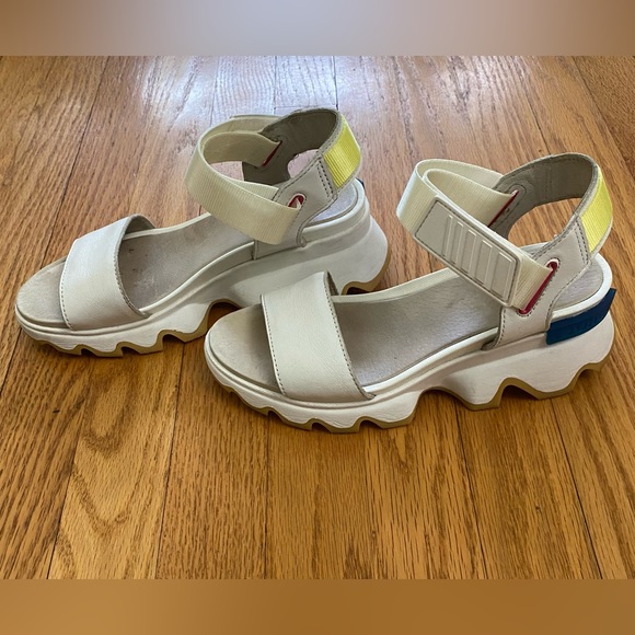 Sorel Shoes Sorel Wedges Womens 65 White Sea Salt Sandals